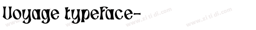 Voyage typeface字体转换
